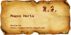 Magos Herta névjegykártya